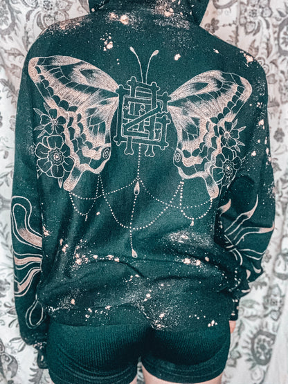 Custom Bleach Painted Hoodie