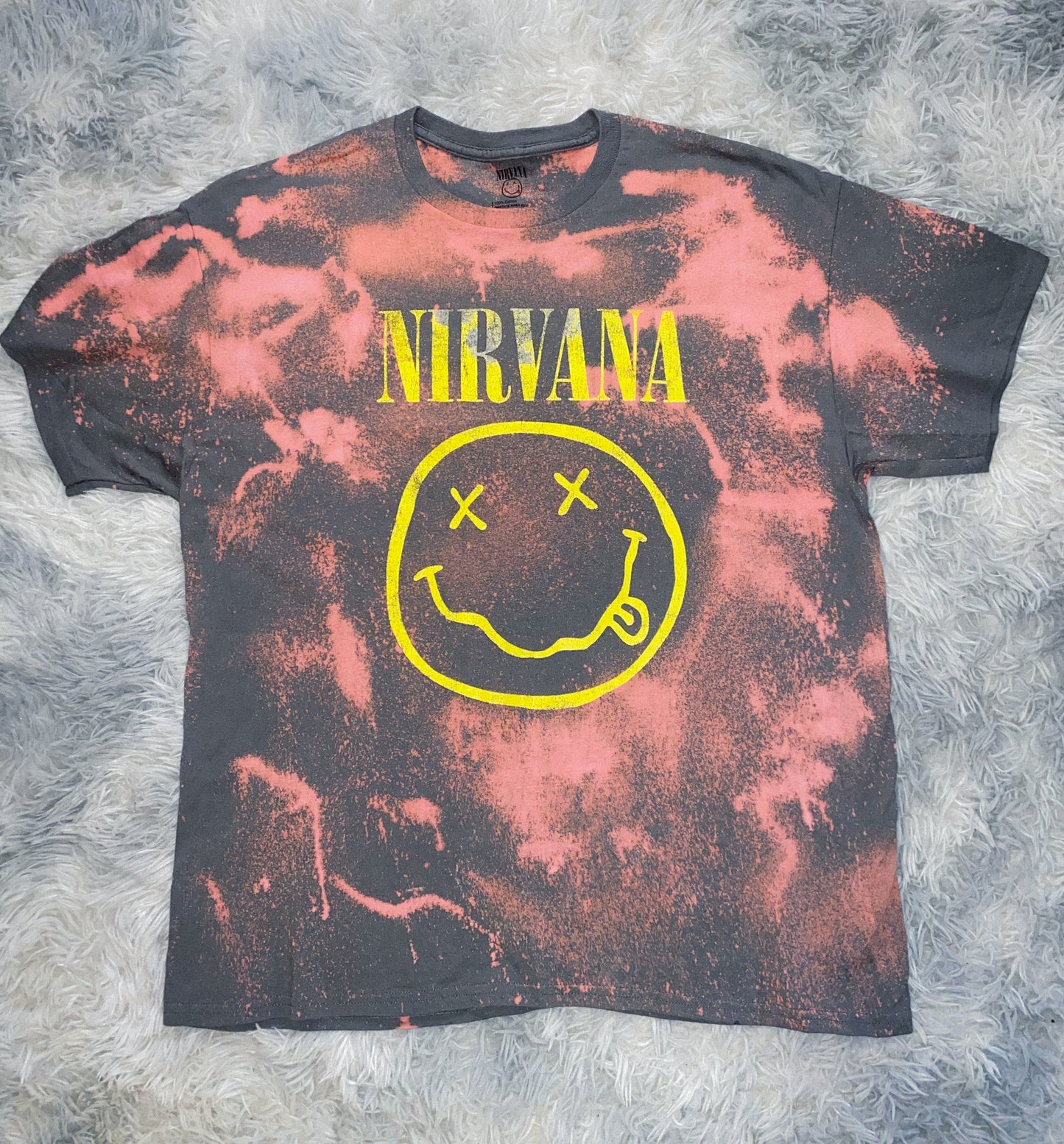 NIRVANA Bleach Sprayed Tshirt