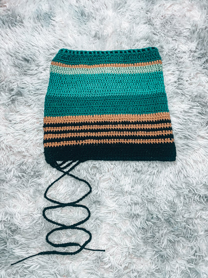 Adustable Crochet leg wrap Skirt